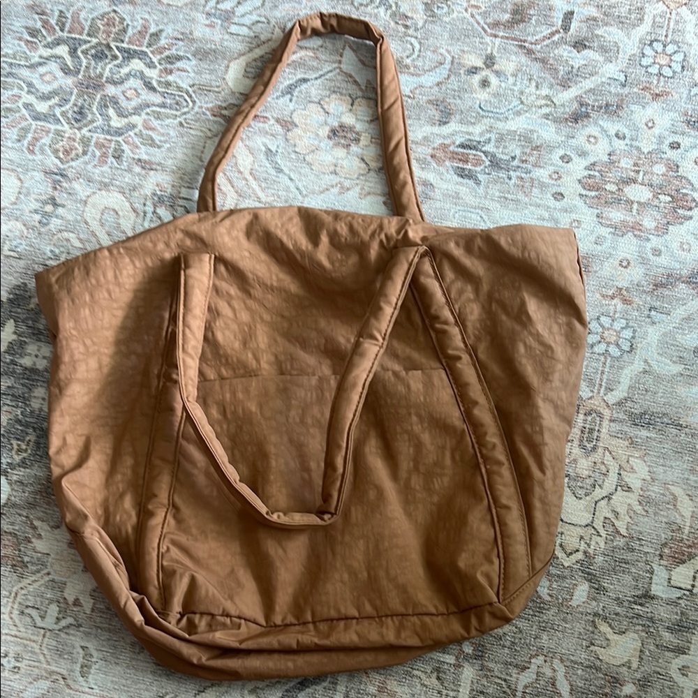 BAGGU Brown Casual Tote Bag Lightweight and Roomy